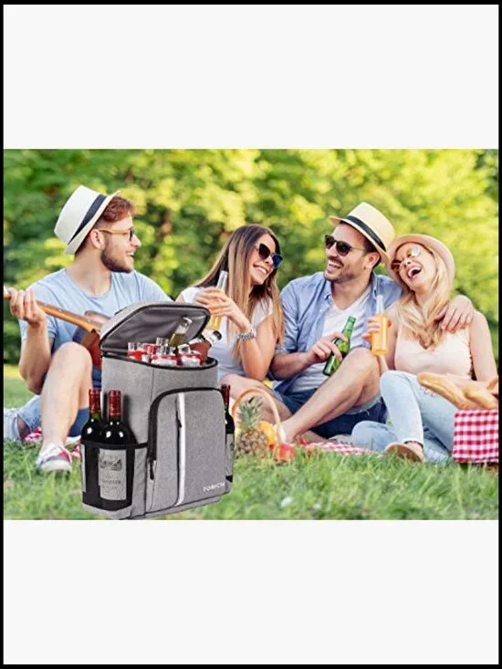 Insulated Backpack Cooler Leakproof Lightweight Soft Outdoor Picnic Camping - Picture 7 of 7